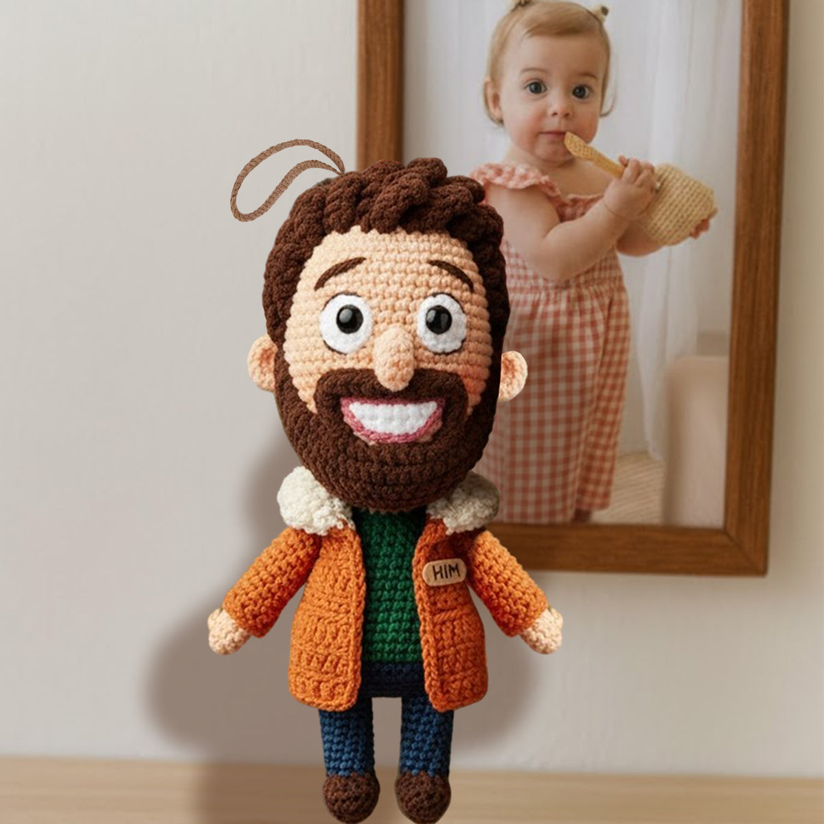 Loving Christmas - Personalized Couple Handmade Crochet Ornament