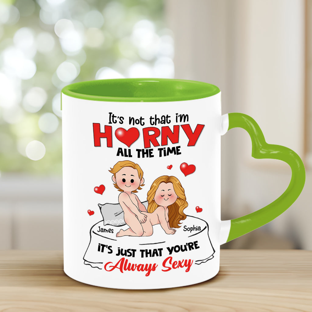 Funny Couple Gift For Husband Wife - Personalized Couple Heart Handle Mug