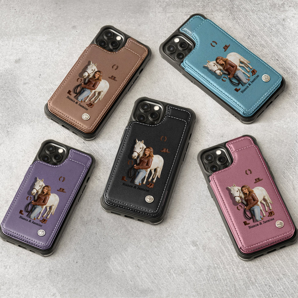 Horse Girl - Personalized Horse Wallet Phone Case