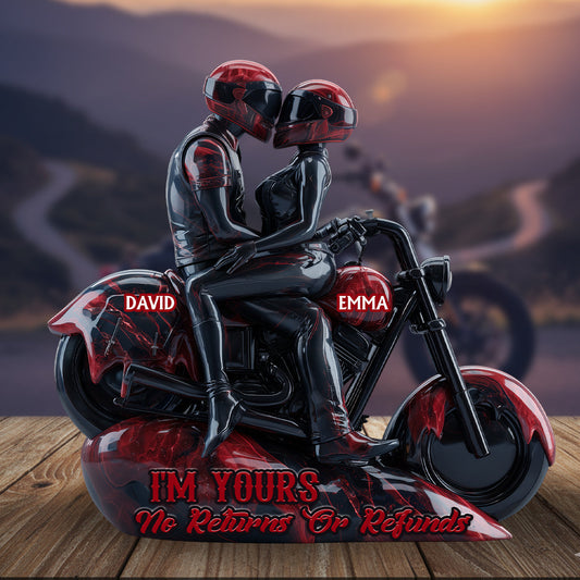 I'm Your No Returns Or Refunds - Personalized Biker Custom Shaped Acrylic Plaque