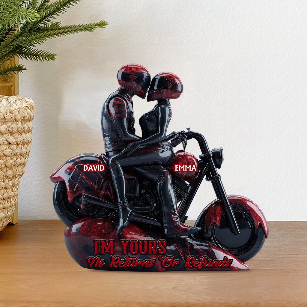 I'm Your No Returns Or Refunds - Personalized Biker Custom Shaped Acrylic Plaque