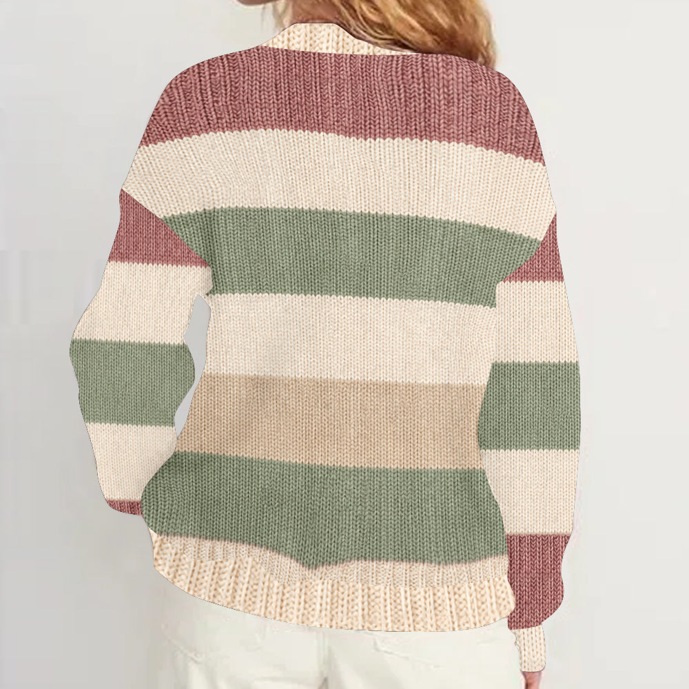 Folle de Poules - Pull Cardigan Personnalisé