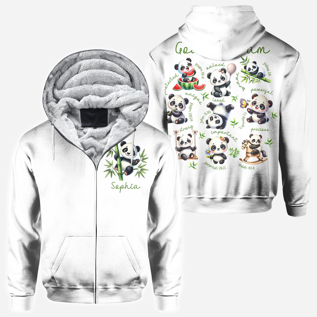 Dieu dit que je suis - T-shirt personnalisé pour amoureux des pandas