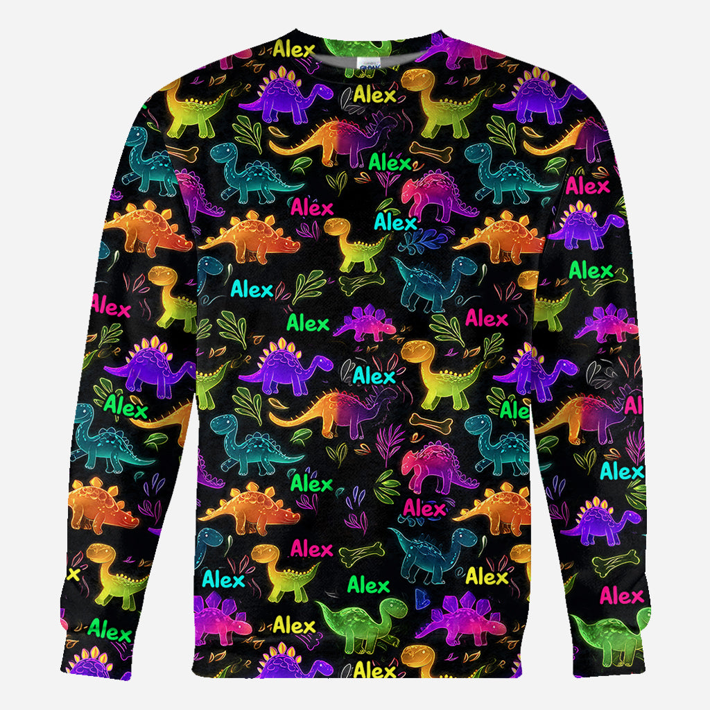 Dinosaur Suitable for Kids to Go Out with Outdoor - Personalized Kid All Over Shirt