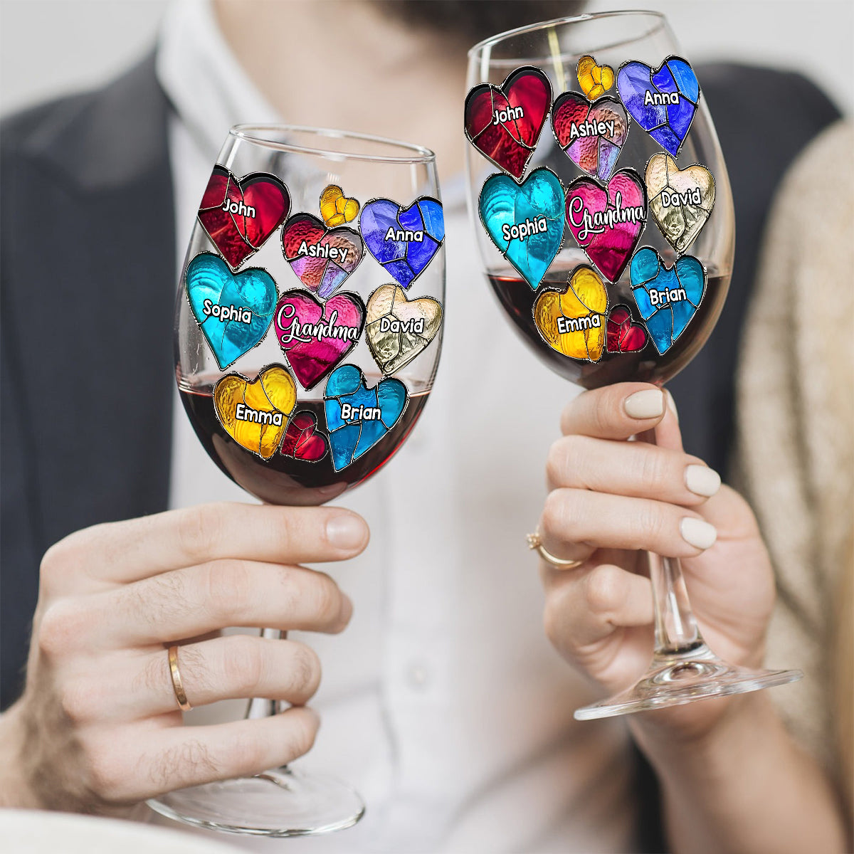 Best Grandma Ever - Personalized Grandma Wine Glass With Long Stem