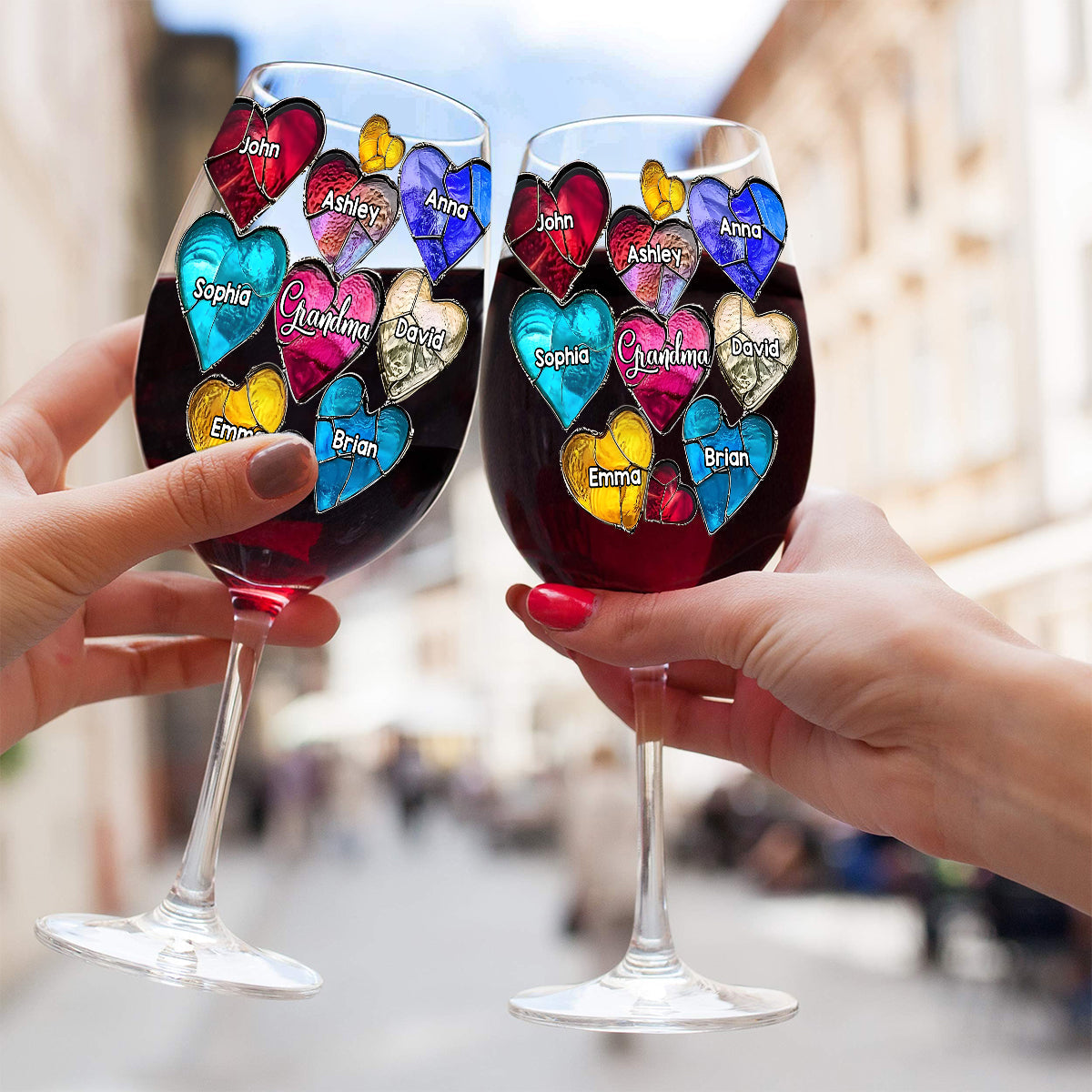 Best Grandma Ever - Personalized Grandma Wine Glass With Long Stem