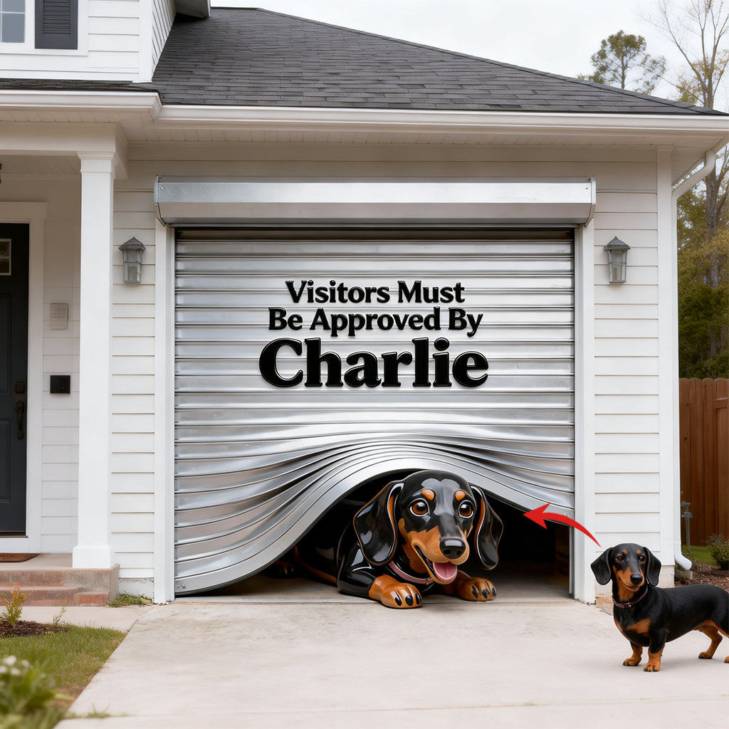 Custom Any Pet Photo - Personalized Dog Garage Door Banner