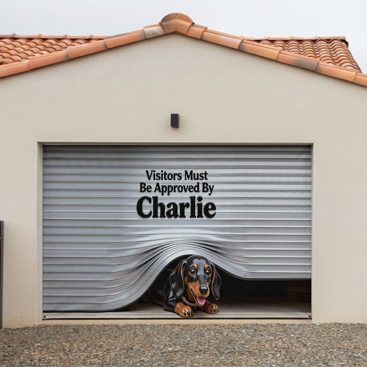 Custom Any Pet Photo - Personalized Dog Garage Door Banner