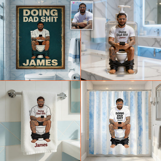 Meilleur Moment de la Journée - Rideau de Douche & Tapis de Salle de Bain Personnalisés