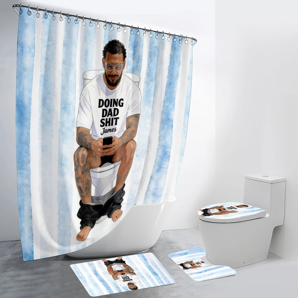 Meilleur Moment de la Journée - Rideau de Douche & Tapis de Salle de Bain Personnalisés