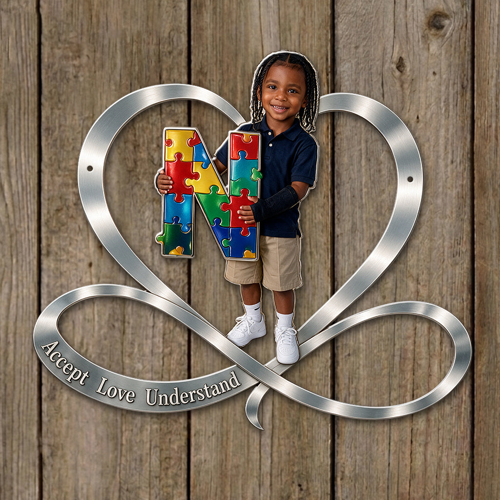 Autims Awareness - Personalized Autism Awareness 3D Printed Cut Metal Sign