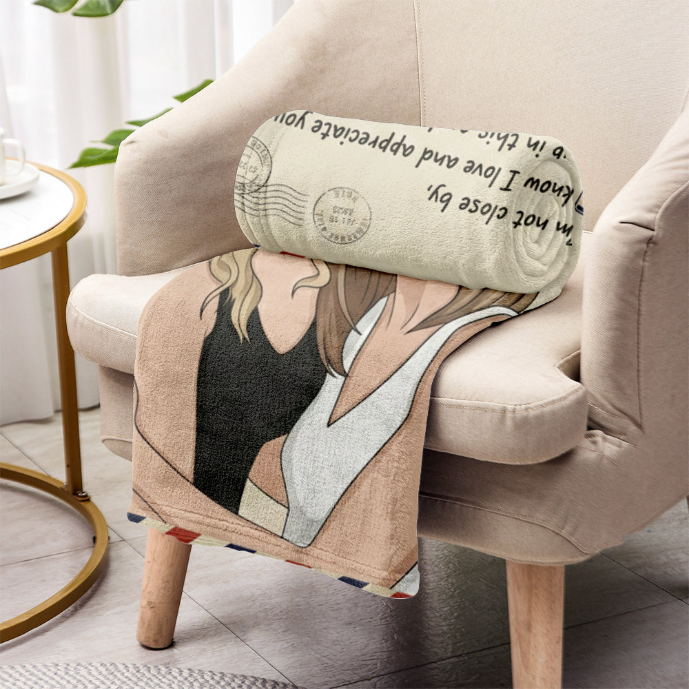 Wrap Yourself In A Big Hug - Personalized Mother Blanket