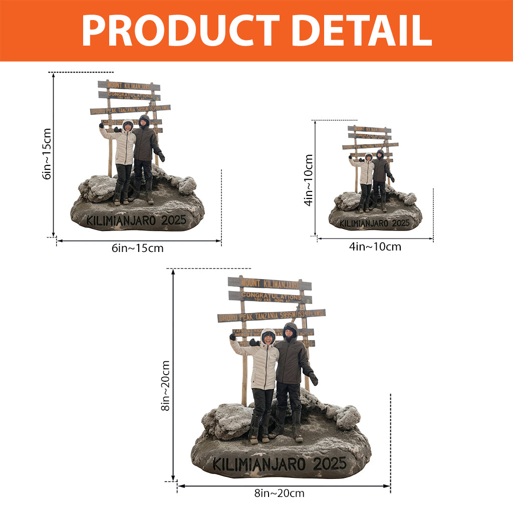 Custom From Any Photo - Personalized Hiking Custom Shaped Acrylic Plaque