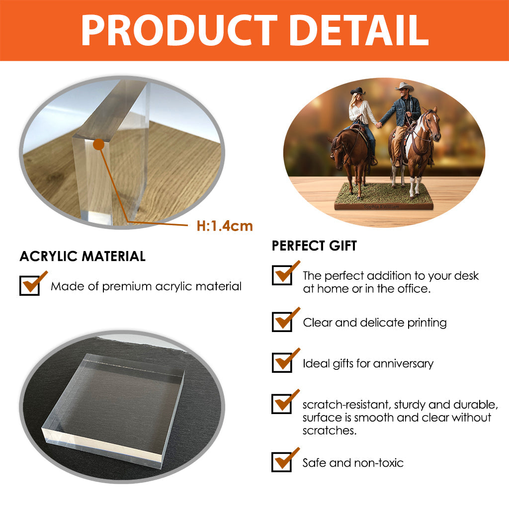 Custom From Any Photo - Personalized Horse Custom Shaped Acrylic Plaque