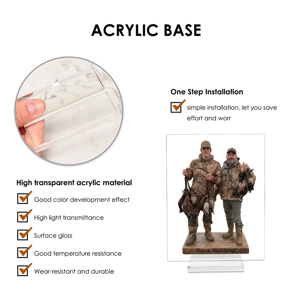 Individuell gestaltete Acrylplakette nach Foto – Jagdmotiv