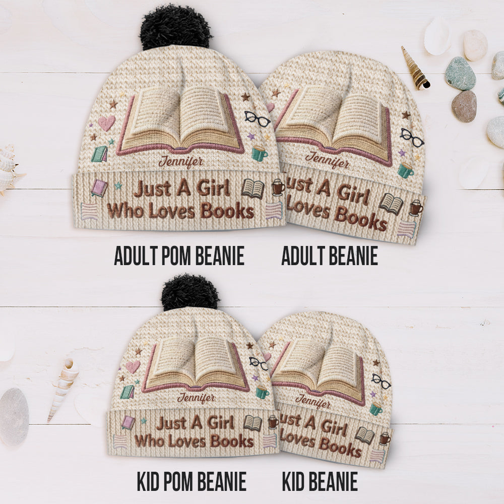 Reading Makes Me Happy - Personalized Book Beanie Hat
