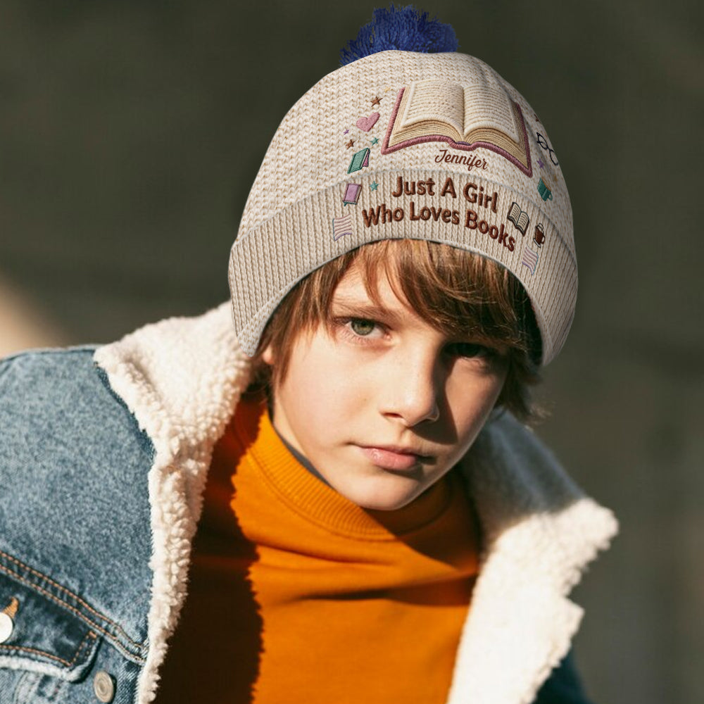 Reading Makes Me Happy - Personalized Book Beanie Hat