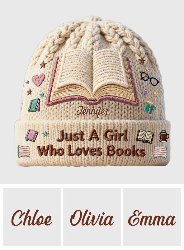 Reading Makes Me Happy - Personalized Book Beanie Hat