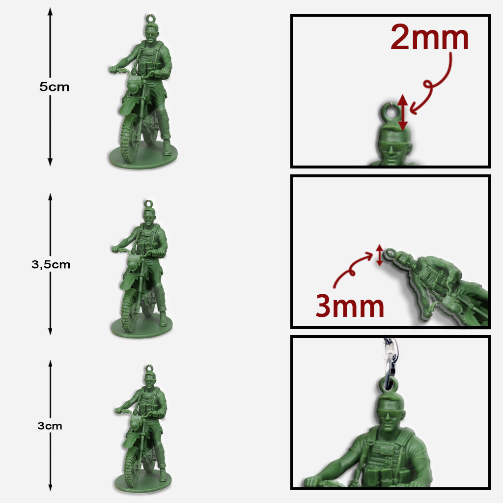 Witziges Geschenk für Soldaten – personalisierter Veteranen-Schlüsselanhänger