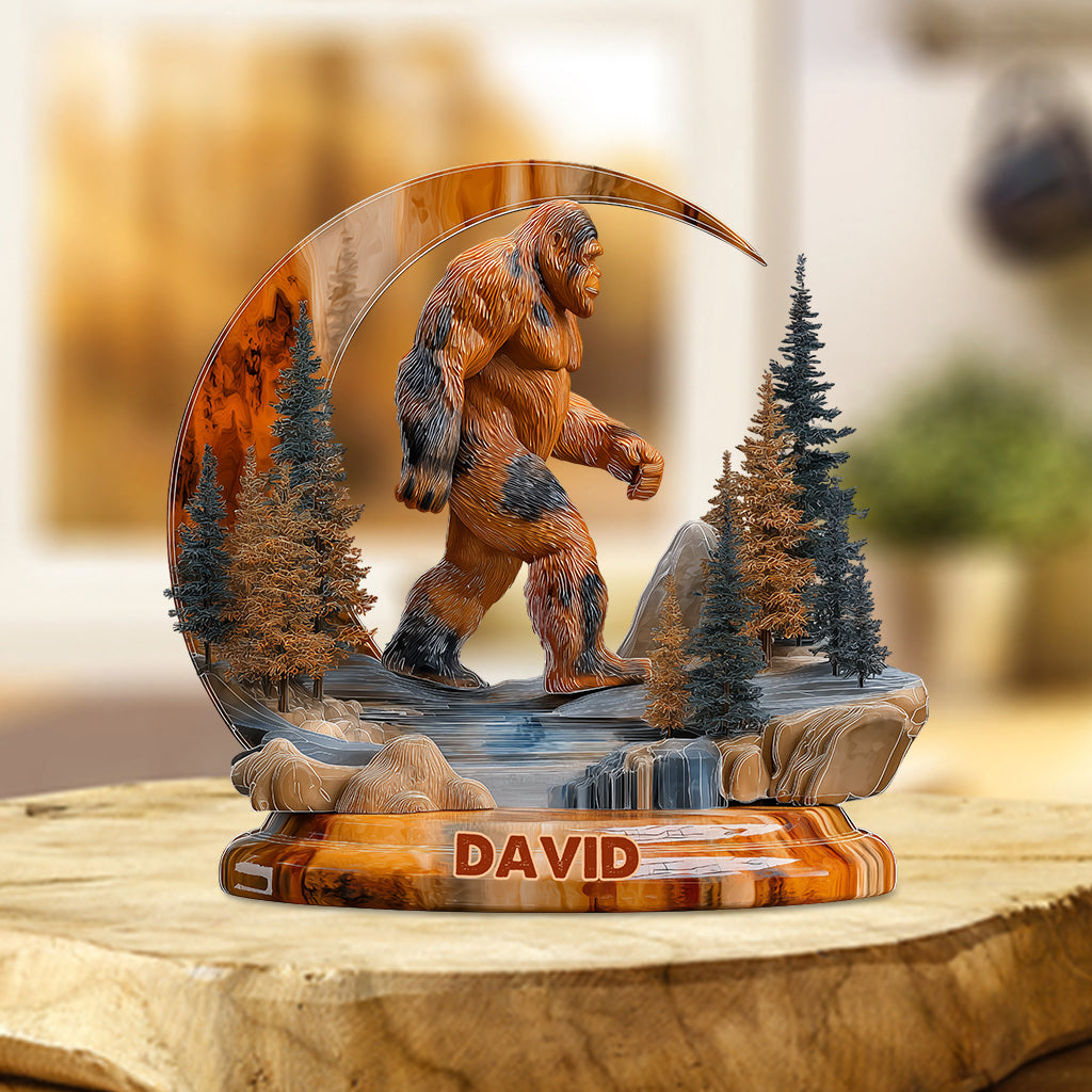 And Into The Forest I Go - Personalized Hiking Custom Shaped Acrylic Plaque