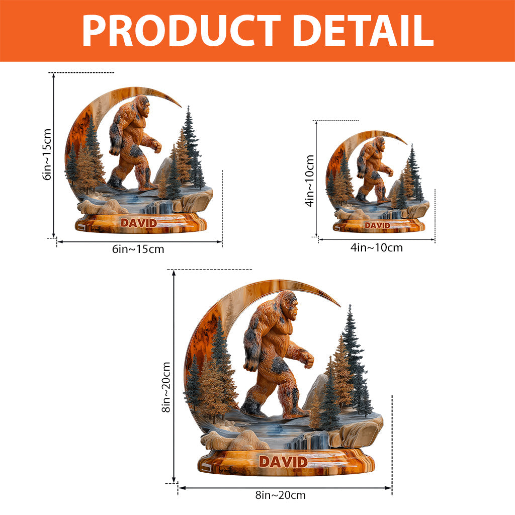 And Into The Forest I Go - Personalized Hiking Custom Shaped Acrylic Plaque