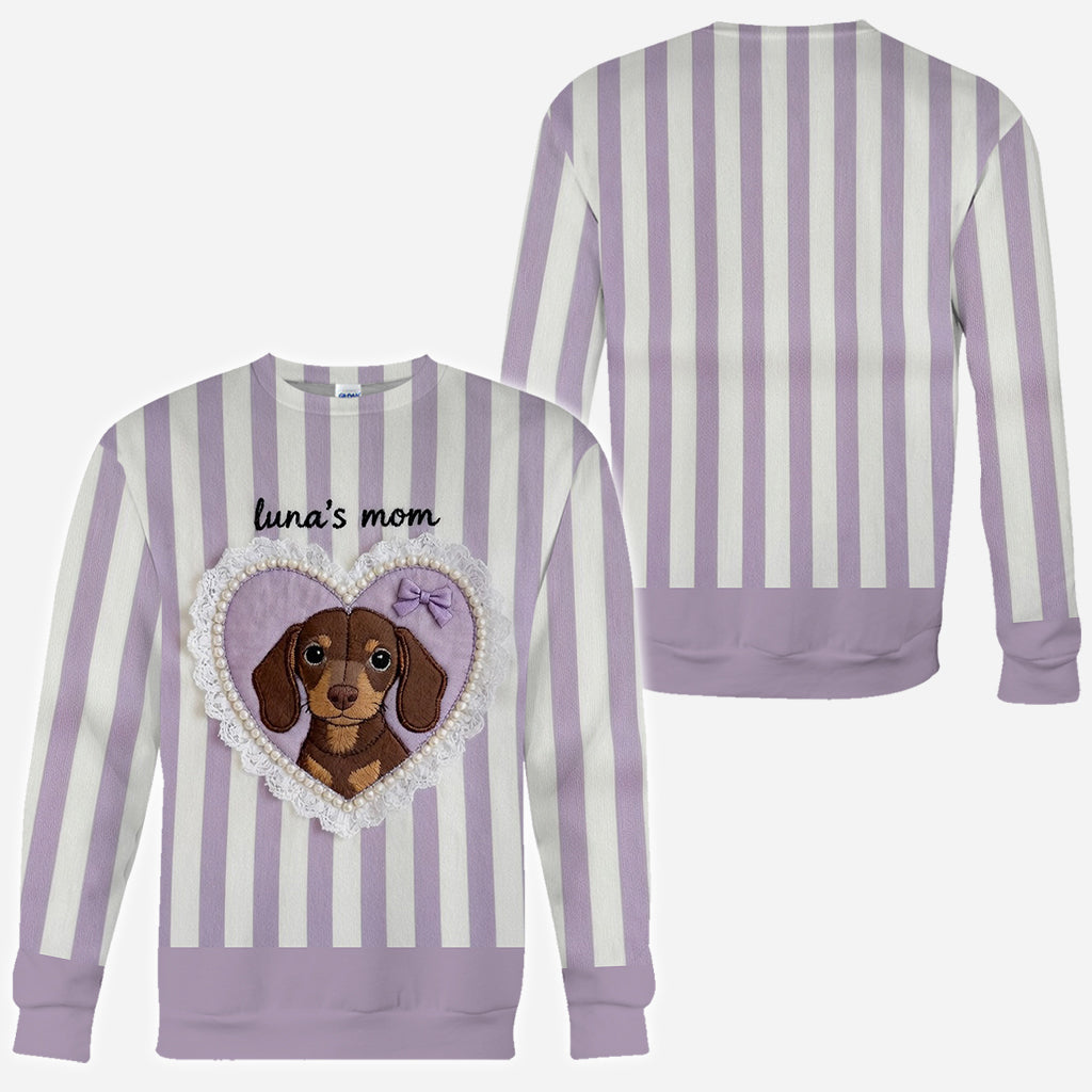 Personalisierbares Geschenk für Hundemama - T-Shirt mit Rundumdruck