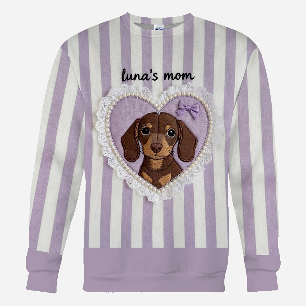 Personalisierbares Geschenk für Hundemama - T-Shirt mit Rundumdruck