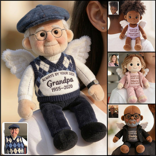 Always By Your Side - Personalized Memorial Plush Brooch