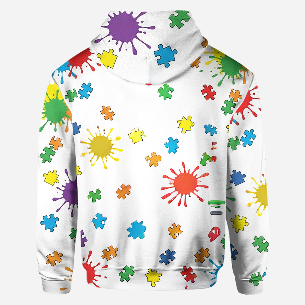 Accept Love Understand Autism Awareness Kids - Personalized Autism Awareness All Over Shirt