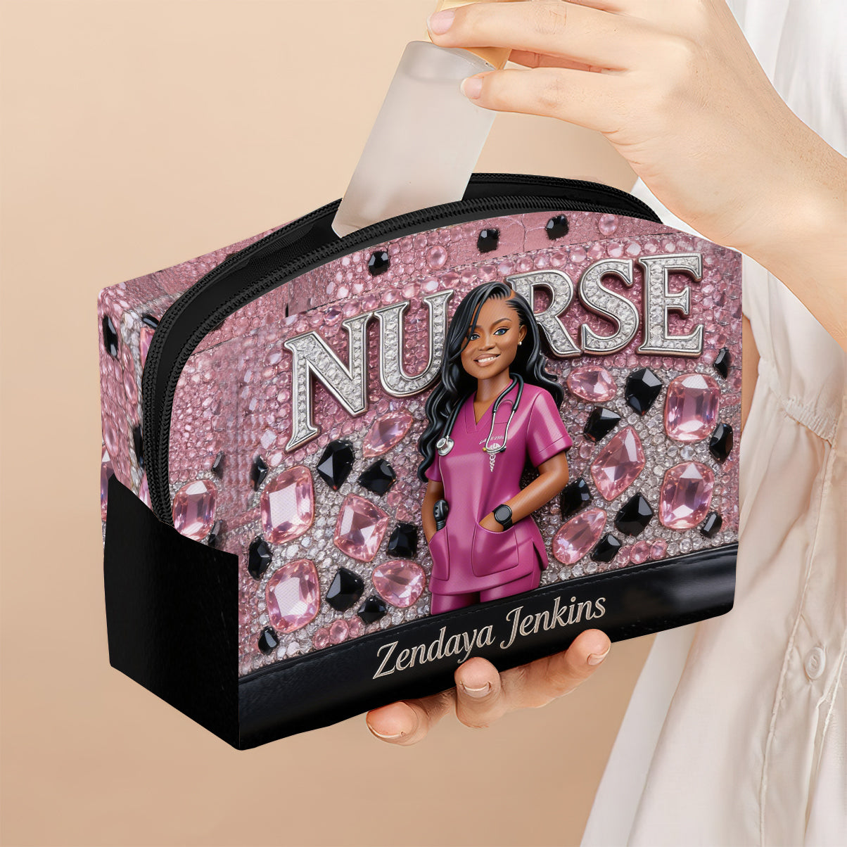 Any Title, Any Photo - Personalized Nurse Makeup Bag