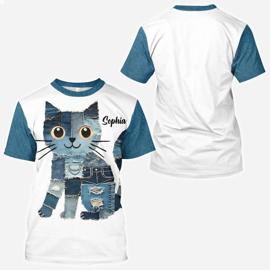 Just A Girl Who Loves Cat - Personalized Cat All Over Shirt