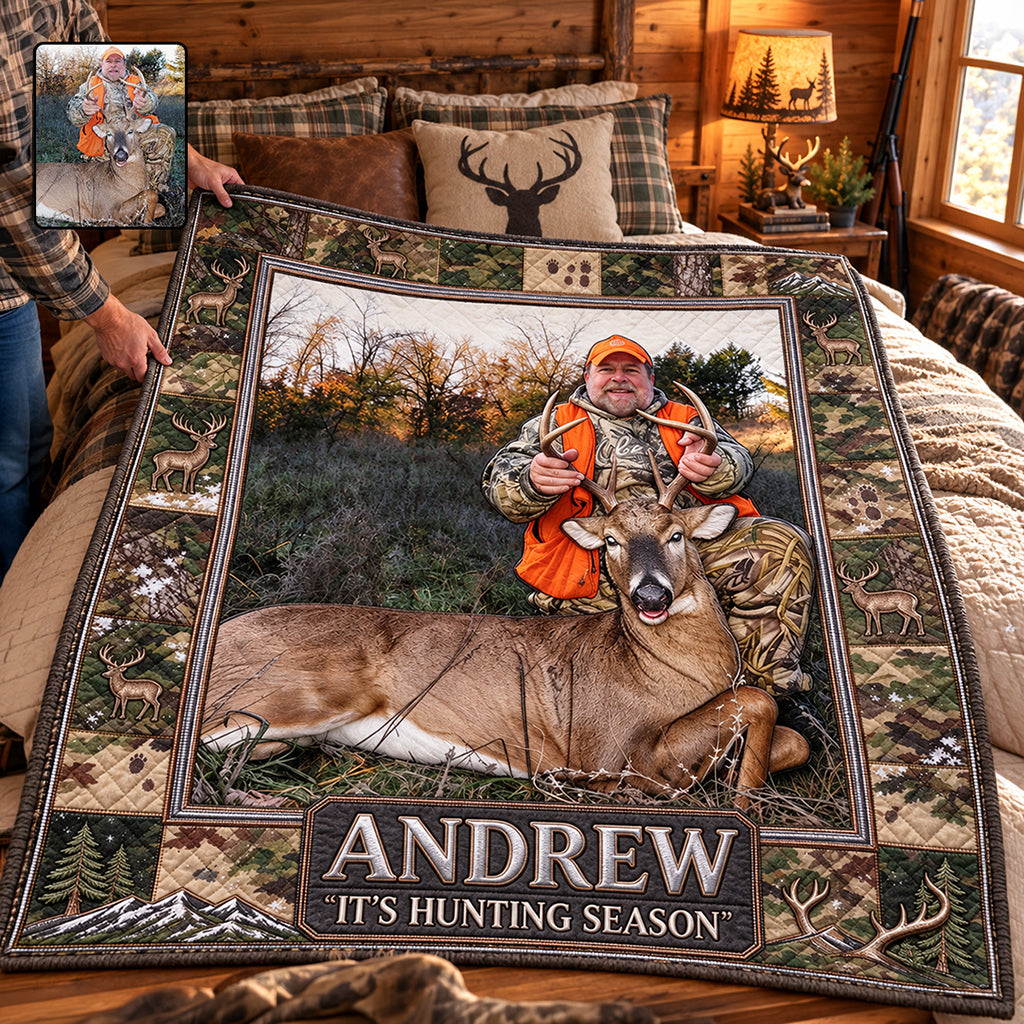 C'est la saison de la chasse - Couverture de chasse personnalisée