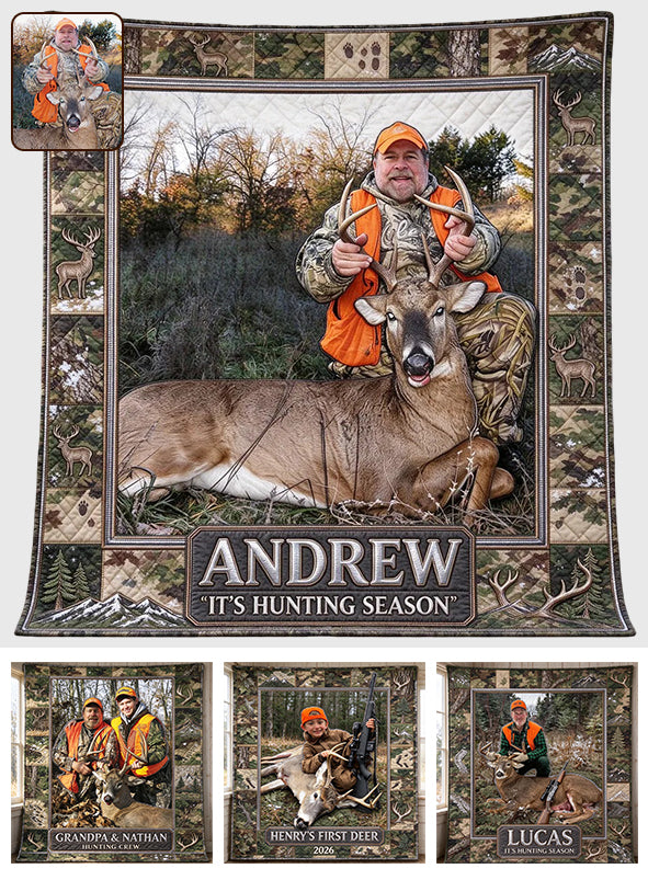 C'est la saison de la chasse - Couverture de chasse personnalisée