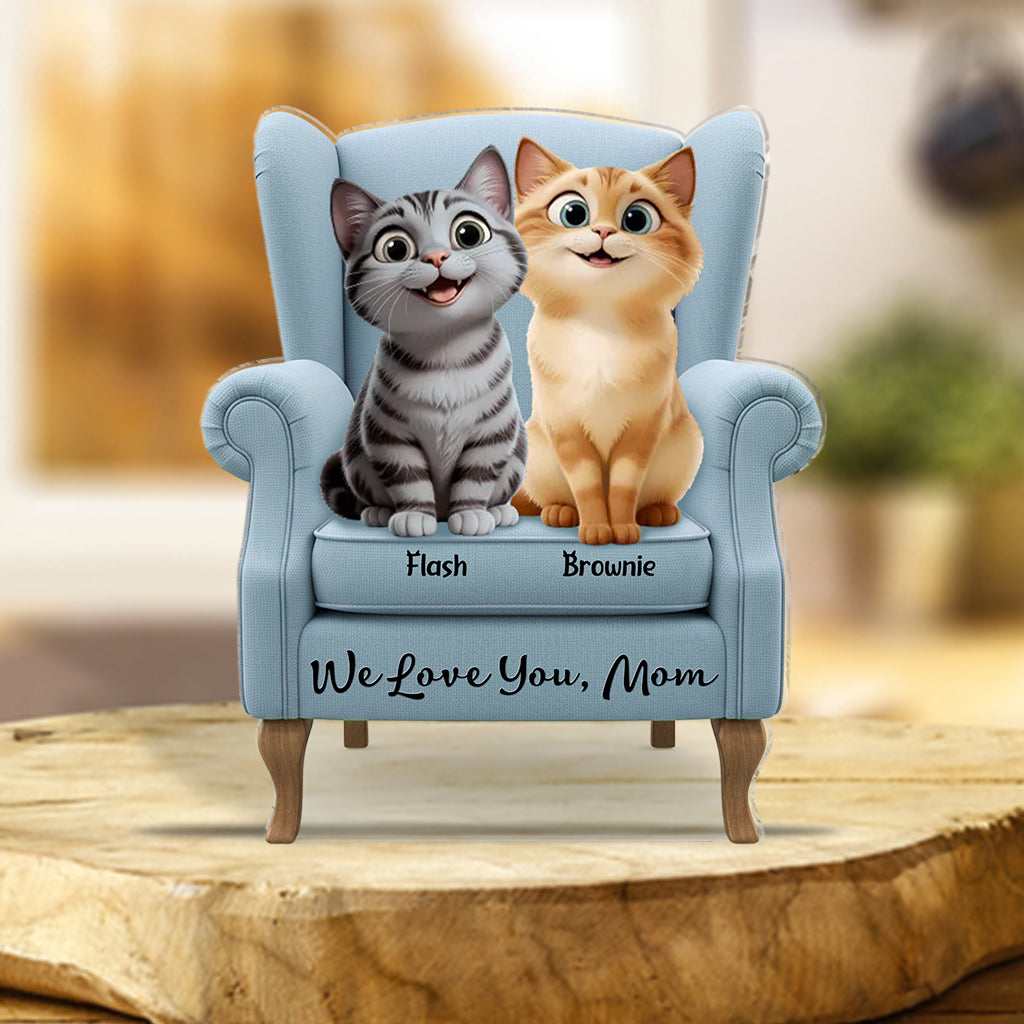 Best Cat Mom Ever - Personalized Cat Custom Shaped Acrylic Plaque