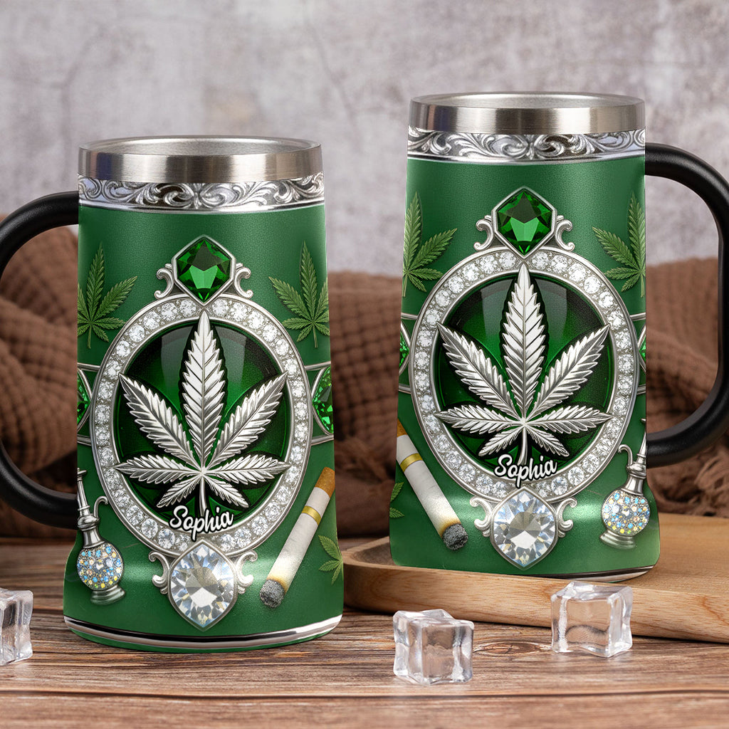 Kiffer & Raucher – Personalisierter Weed-Bierkrug