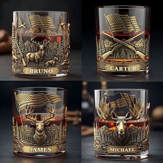 Es ist Jagdsaison – personalisiertes Jagd-Whiskyglas