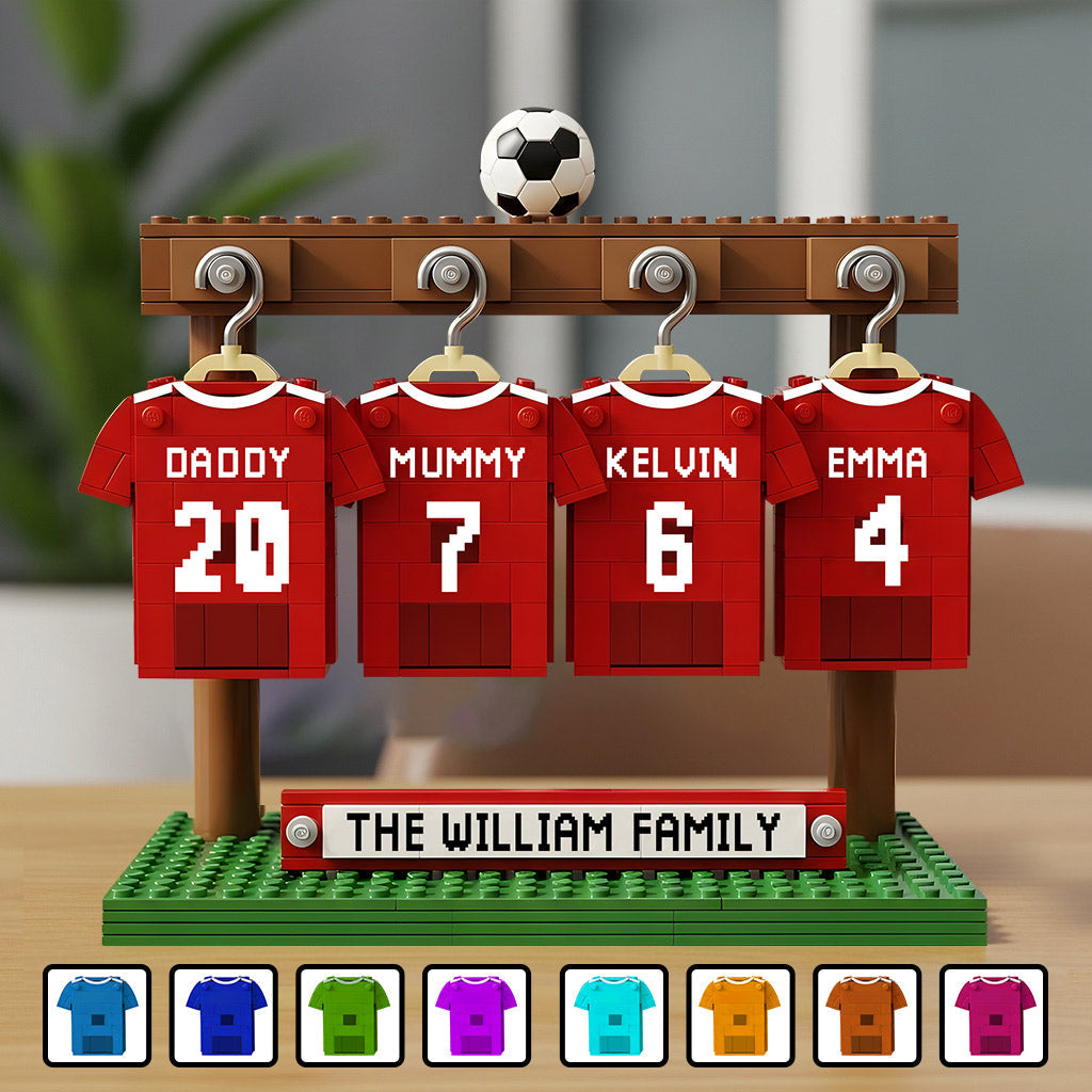 Family Soccer Team - Personalized Soccer Custom Shaped Acrylic Plaque
