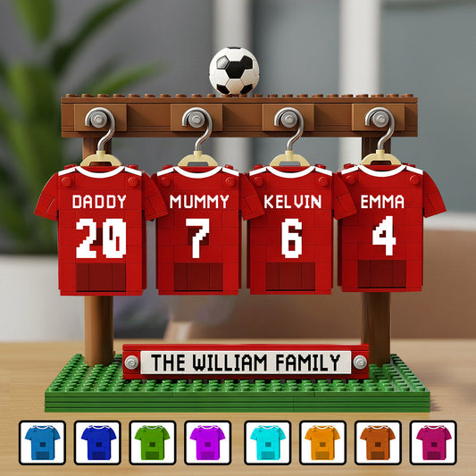 Family Soccer Team - Personalized Soccer Custom Shaped Acrylic Plaque