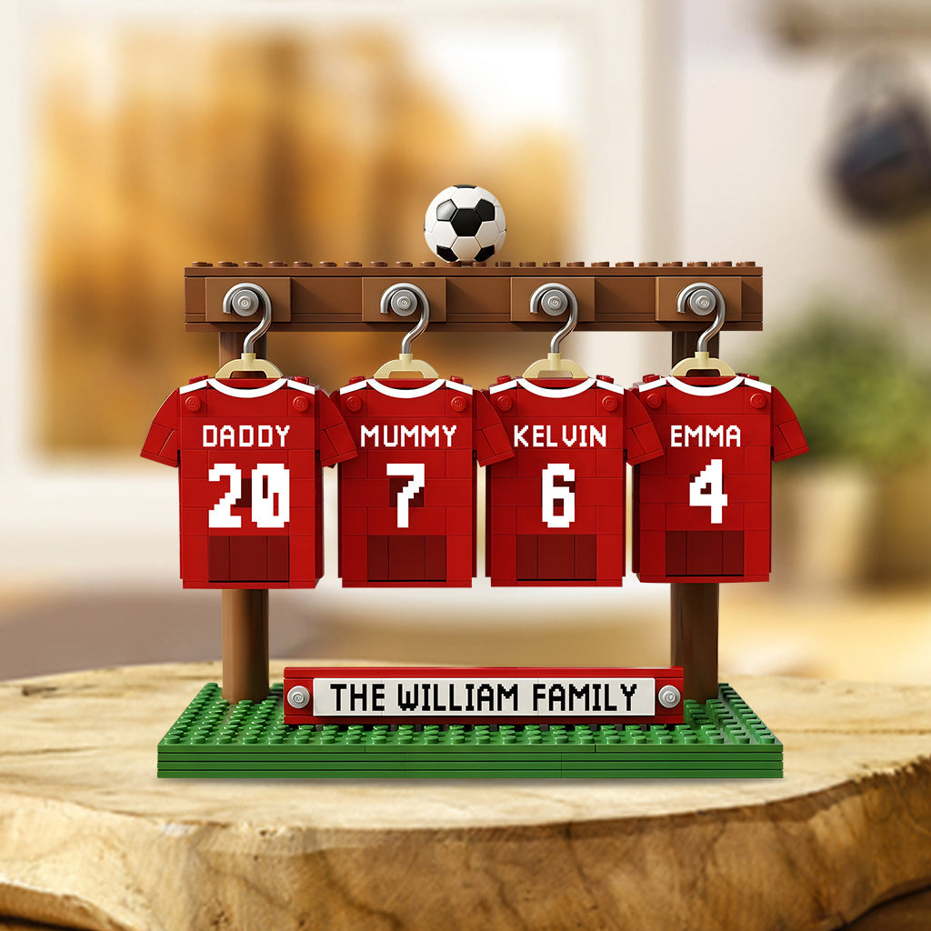 Family Soccer Team - Personalized Soccer Custom Shaped Acrylic Plaque