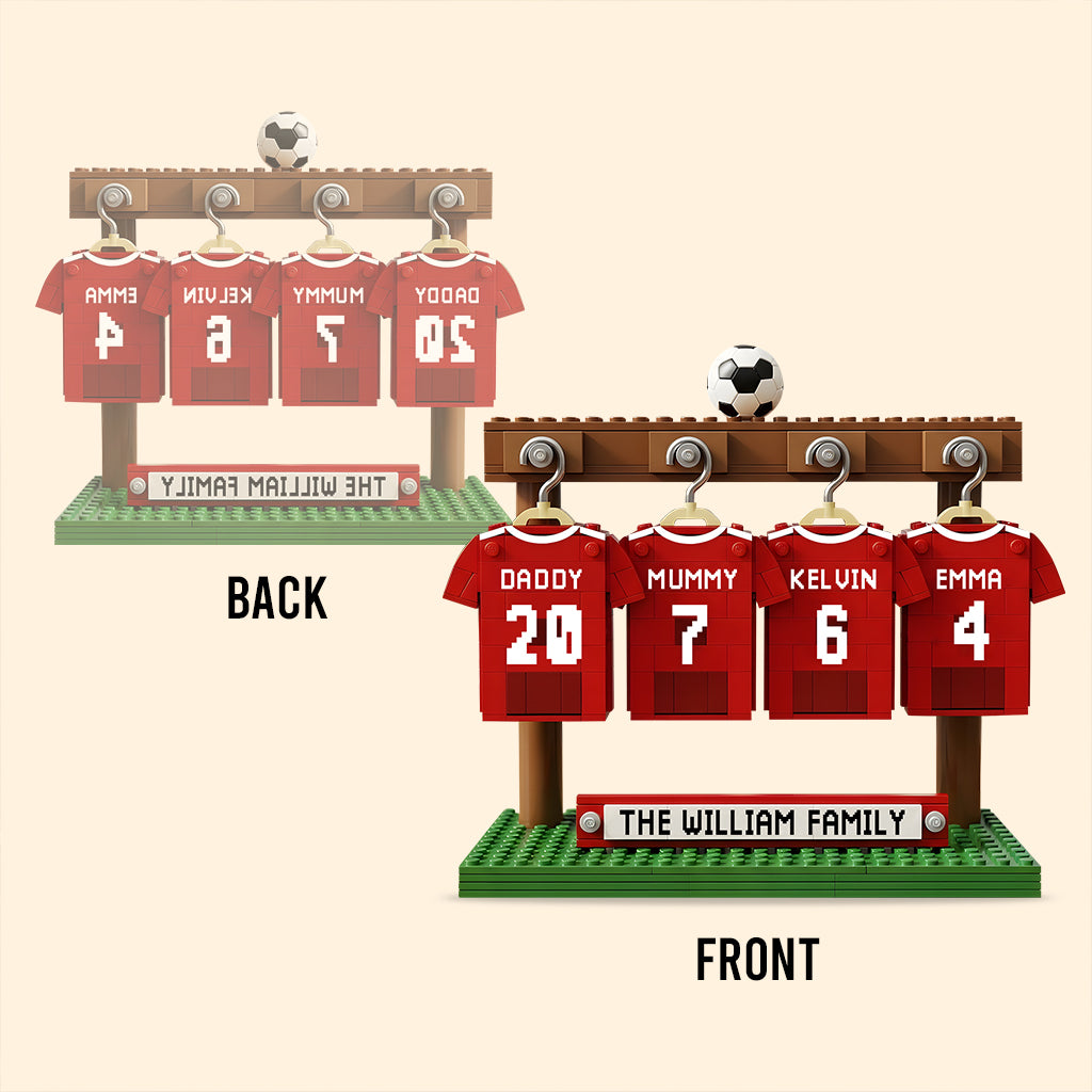 Family Soccer Team - Personalized Soccer Custom Shaped Acrylic Plaque