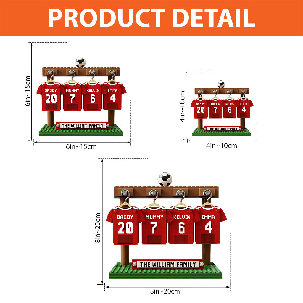 Family Soccer Team - Personalized Soccer Custom Shaped Acrylic Plaque