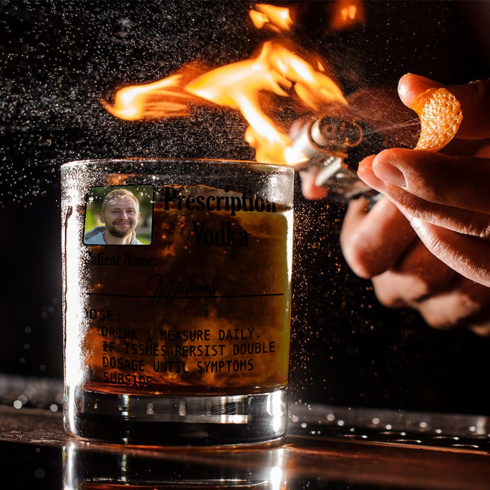 Prescription Vodka, Whiskey, Gin, ... - Personalized Cocktail Whiskey Glass