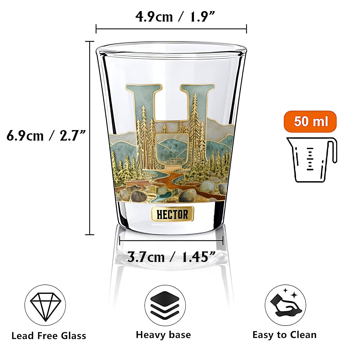 Verres personnalisés avec initiales pour les amateurs de whisky, bourbon, tequila... - Coffret de verres à whisky personnalisés
