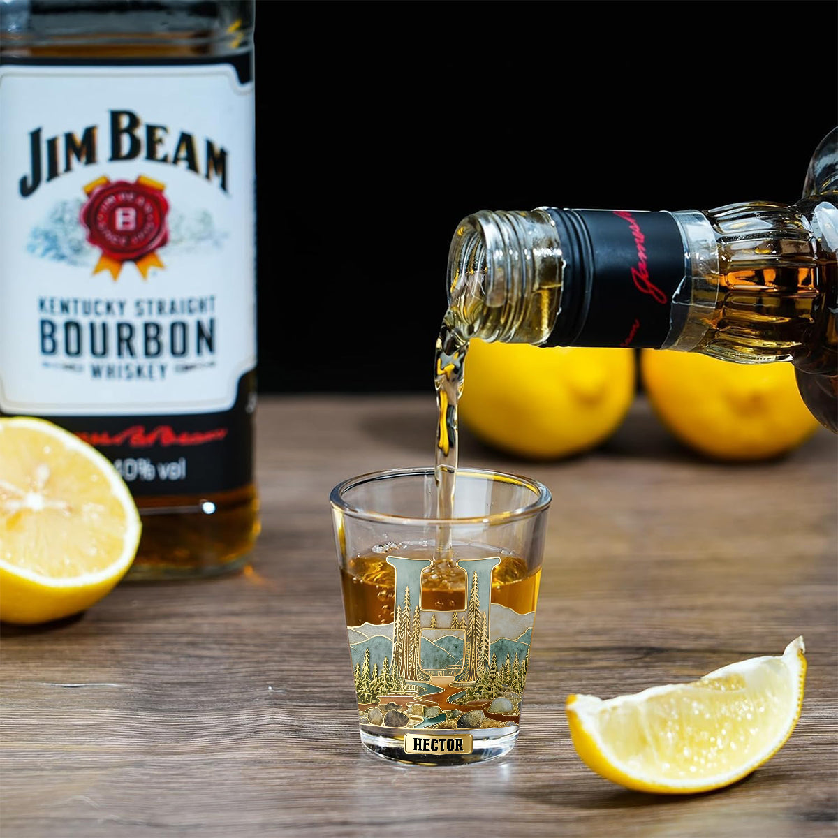 Verres personnalisés avec initiales pour les amateurs de whisky, bourbon, tequila... - Coffret de verres à whisky personnalisés