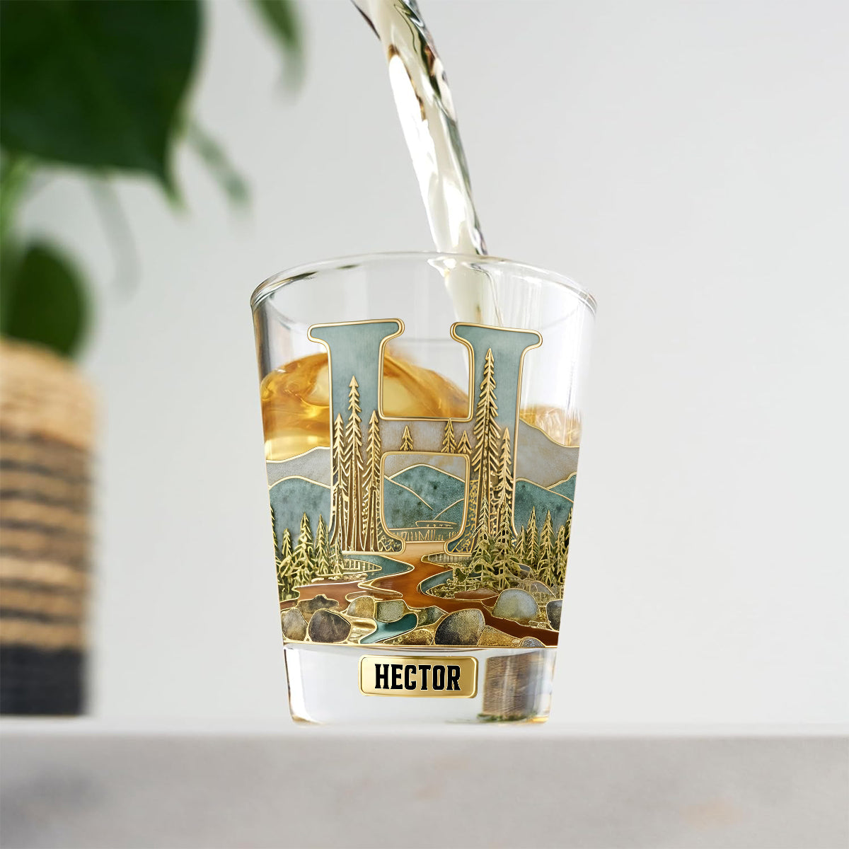 Verres personnalisés avec initiales pour les amateurs de whisky, bourbon, tequila... - Coffret de verres à whisky personnalisés