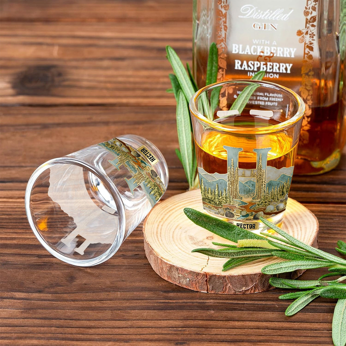 Verres personnalisés avec initiales pour les amateurs de whisky, bourbon, tequila... - Coffret de verres à whisky personnalisés