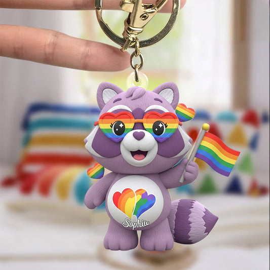 Love Is Love - Personalized LGBT Support Keychain