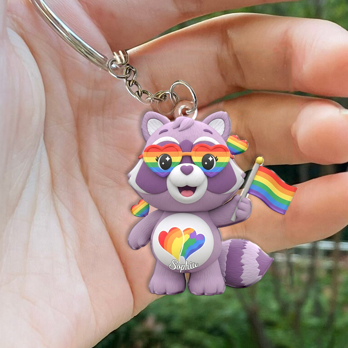 Love Is Love - Personalized LGBT Support Keychain