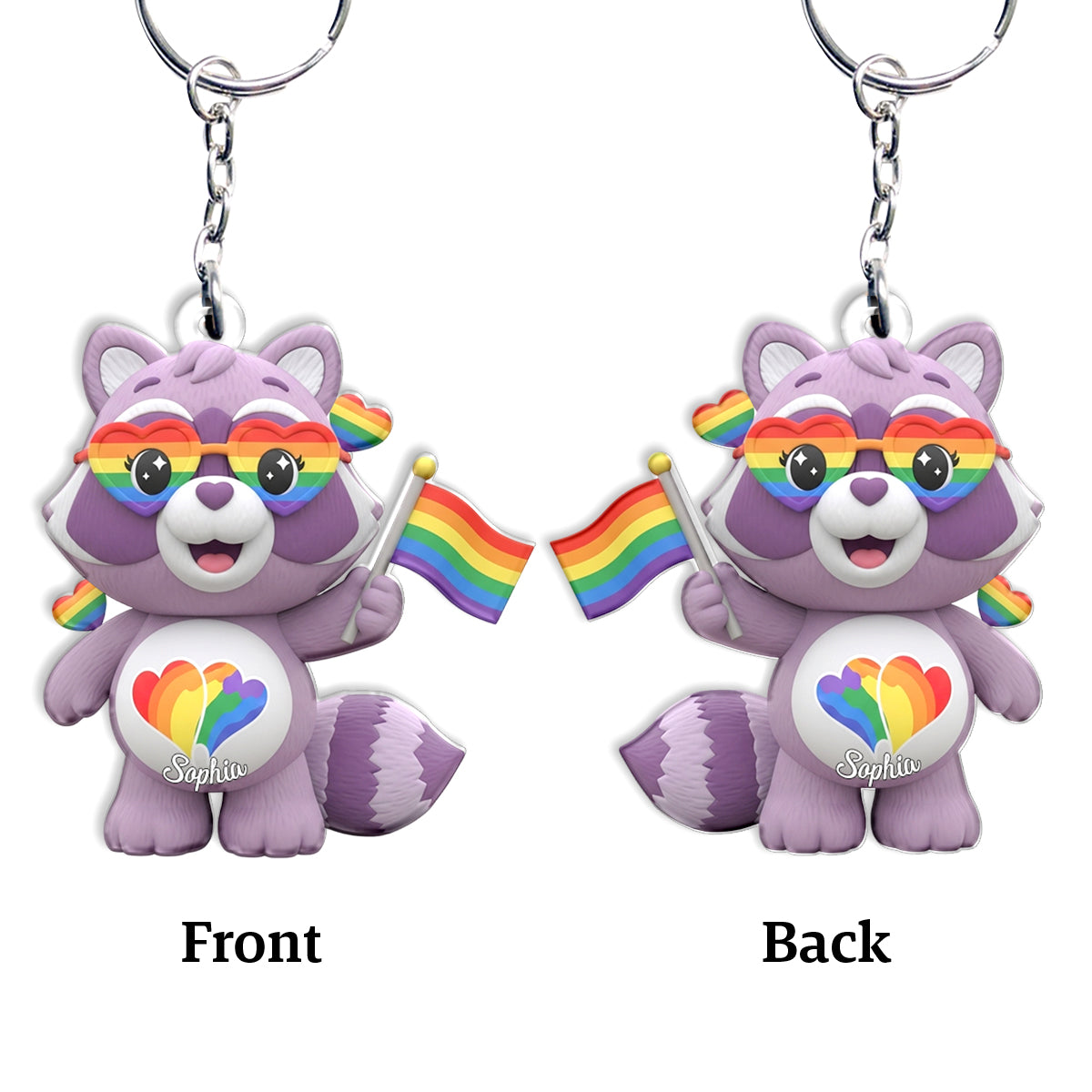 Love Is Love - Personalized LGBT Support Keychain