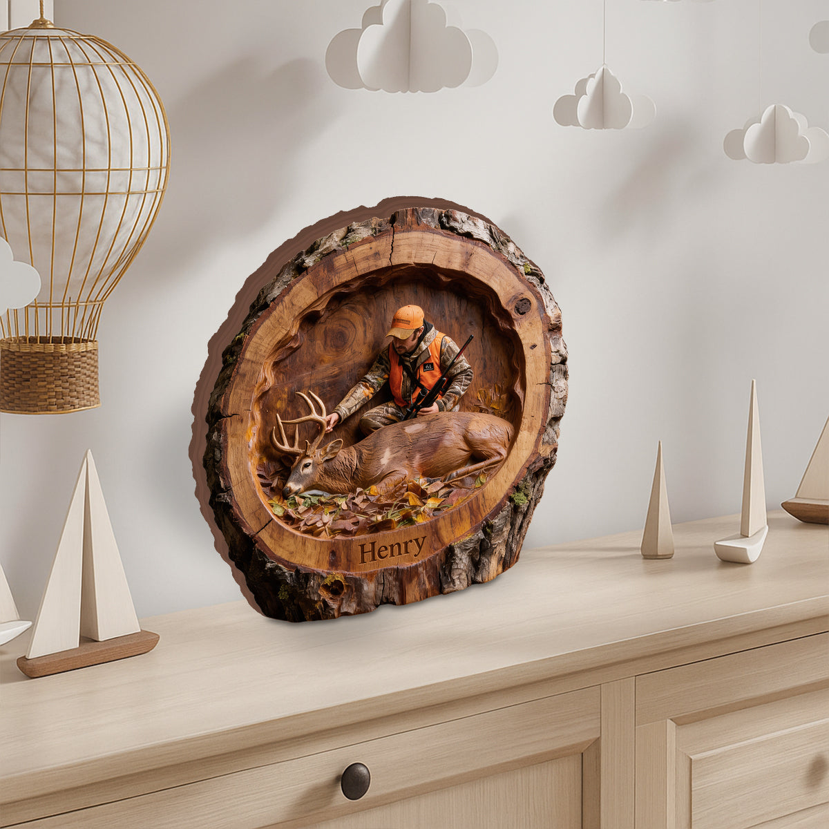 It's Hunting Season - Personalized Hunting Custom Shaped Wood Plaque